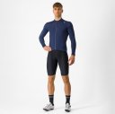 Castelli - dlouhý zateplený dres ESPRESSO THERMAL JERSEY - BELGIAN BLUE M