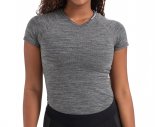 Women's Seamless Short Sleeve Base Layer - Heather Grey L