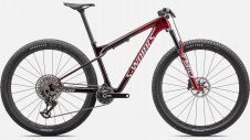 S-Works Epic World Cup - LTD Gloss Red Tint / Flake Silver Granite / Metallic White Silver L