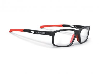 brýle Rudy Project - INTUITION - BLACK MATTE / RED FLUO
