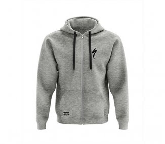 mikina Specialized S-LOGO FULL ZIP-HOODIE - Grey Men