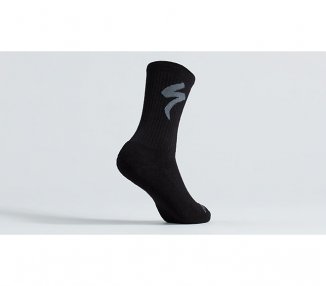 Merino Midweight Tall Logo Socks